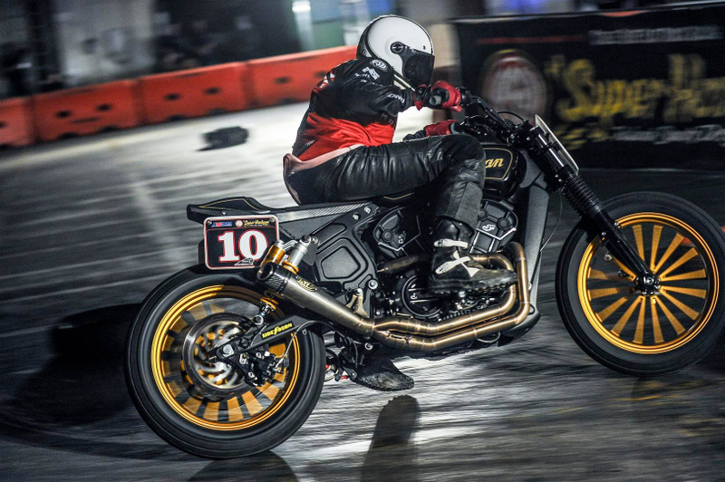 Illustration for article titled Indian's New Scout Sixty Is About To Go Flat Track Racing